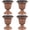 Bronze, variant on Costway 18 inch Tall Vintage Planters Set of 2 with Pedestal Base & Pre-marked Drain Hole White