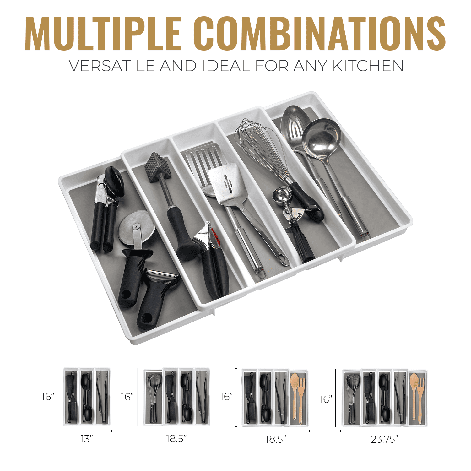 Large Expandable Utensil Organizer