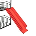 thumbnail image 5 of Kacho Bunk Bed with Slide Twin Over Twin, Metal House Bunk Bed for Kids, Floor Bunk Bed with Ladder and Full-Length Guardrails, Bed for Bedroom Dorm Childroom, No Box Spring Needed, Red, 5 of 7
