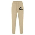 thumbnail image 4 of Zszcpp High Waisted Pants Mens Daily Life Lightweight Relax Coconut Tree Print Cropped Long Trousers Casual Trouser, 4 of 4