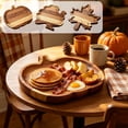 thumbnail image 7 of Fall Wooden Serving Platters Trays, Turkey Shaped Cheese Boards for Thanksgiving, Natural Wood Grain Charcuterie Platters for Food Display Parties, 7 of 7