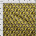 thumbnail image 2 of oneOone Georgette Viscose Fabric Spiral & Floral Block Print Sewing Fabric BTY 42 Inch Wide, 2 of 4