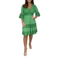 thumbnail image 2 of asddcavvf Robes pour Femmes Robe en Dentelle Taille Haute Confortable Décontractée Col en V, 2 of 5