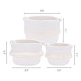 thumbnail image 3 of Unique Bargains 3 Pack Storage Basket Shelf Storage Bin Organizer Bin for Home White, 3 of 8