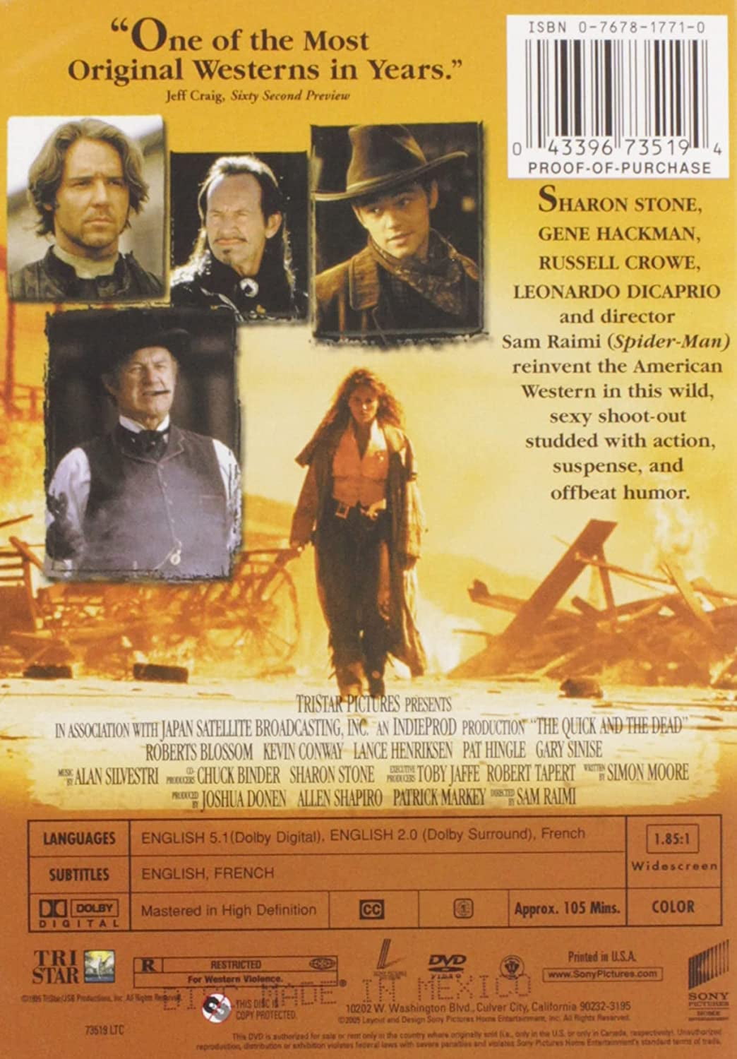 STONE, DVD, Quick & the Dead 1995, Action Western Thriller