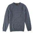 thumbnail image 1 of Tasso Elba Mens Duel-Textured Knit Pullover Sweater, Blue, Large, 1 of 1