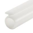 thumbnail image 4 of Uxcell 1 Meter T-Slot Mount Weatherstrip Seal 7mm Bulb Bubble for 5mm Slot White, 4 of 5