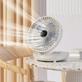 thumbnail image 4 of maskred Mini Portable Office Desktop Fan For Multi Scene Ornaments Adjustable Wind white batteryversion, 4 of 6