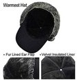 thumbnail image 1 of Sombrero de cazador cálido de invierno unisex 3 en 1 Sombrero de bombardero de piel sintética Orejera con máscara extraíble Sombrero de soldado a prueba de viento ZefeiWu 8390615823746, 1 of 1