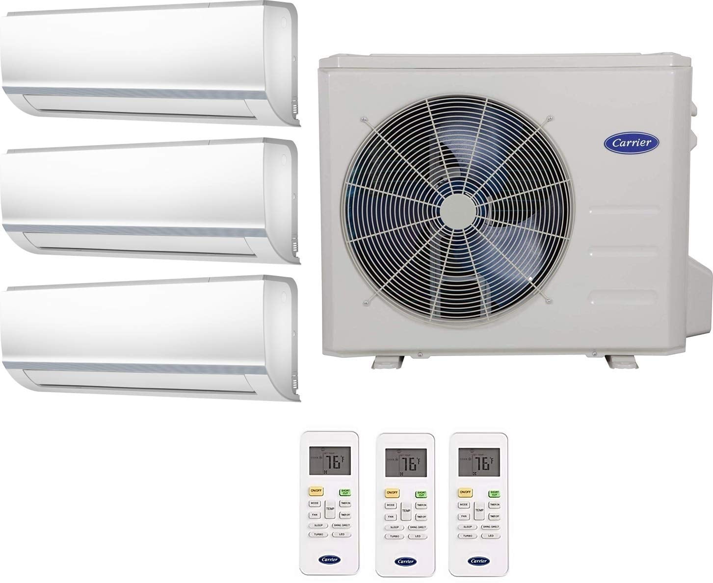 Carrier Multi Zone Ductless Heat Pump Comfort Series ...