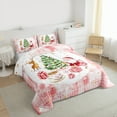 thumbnail image 3 of Castle Fairy Children Kids Santa Claus Deer Boy Girl 3 Pieces Queen Comforter Set,Christmas Tree Ultra Soft Bedding Sets,Geometric Plaid Bedding Comforter Set,Microfiber Bedroom Decor, 3 of 8