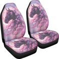 thumbnail image 3 of XYZCANDO Car Seat Covers Rose and Horse Design 2 Piece Car Seat Cover Set Auto Accessories SUV Vehicle Truck Soft Decorative Car Front Seat Covers, 3 of 10