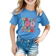 thumbnail image 4 of FhsagQ Mode Décontractée Imprimée pour Garçon et Fille, Col Rond, Manches Courtes, T-Shirt Ample, Printemps, Bleu Ciel, 8-9 Ans, 4 of 4