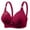 Wine, variant on Riecok Sports Bras for Women Wireless Bras Full Coverage Support Push Up Bras Breathable Comfortable Bras