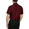 thumbnail image 2 of J. METHOD Men's Classic Regular Fit Button Down Short Sleeve Solid Color Dress Shirts S-5XL, 2 of 5