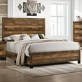 thumbnail image 3 of ACME Morales Queen Bed in Rustic Oak, 3 of 4