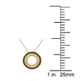 thumbnail image 4 of Aone Jewelry 0.50 Carat Natural Black Diamond Tribal Round-Shape Design Pendant Necklace For Woman Crafted In 10k Rose White and Yellow Gold With 18 Gold Plated Over 925 Sterling Silver Box Chain, 4 of 4