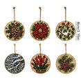 thumbnail image 4 of WEIOUKC 6PCS Wooden Christmas Ornaments Diamond Painting Kits for Adults, Christmas Diamond Art Hanging Pendant DIY Single-Side Craft Kit, for Tree & Wall Decor, 4 of 8