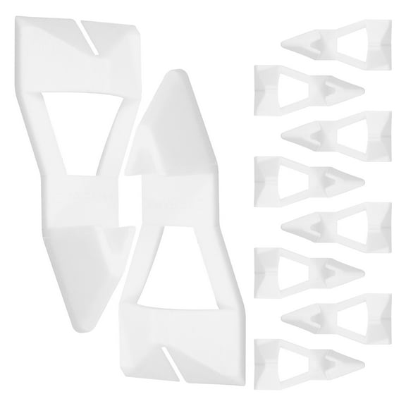 HERFIER 10pcs Shelf Bracket Floating Shelves Support Floating Shelf Bracket Wardrobe Shelf Bracket 1.77x0.79x0.43in