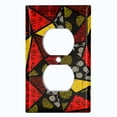 thumbnail image 2 of Metal Light Switch Plate Cover Colorful Safari African Tribal Art Tile Pattern SFR038, 2 of 13