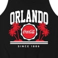 thumbnail image 3 of Coca-Cola - Since 1886 - Orlando & Palm Trees - Men's Jersey Tank Top, 3 of 5