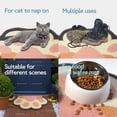 thumbnail image 5 of Cute Cat Litter Trapping Mat 24”x16”, Traps Mess from Litter Box and Pet Food Bowl, Soft on Kitty Paws, Easy Clean, Anti Slip, Pet Accessories, Door Floor mats - Black paw, 5 of 7