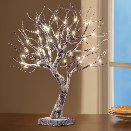Frosted Led Lighted Tabletop Tree Branches Decoration Walmart Com