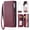 Winered, variant on Compatible with Google Pixel 10A Wallet Case [RFID Blocking] Crossbody Strap Case PU Leather Zipper Pocket with Wrist Lanyard Magnetic Flip Kickstand Credit Card Holder Phone Case,Purple