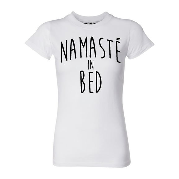P&B Namaste In Bed Women's T-shirt, XL, White