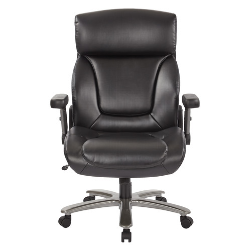 INSPIRED by Bassett Bonded Leather Executive Office Chair in Black