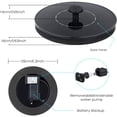 thumbnail image 4 of Bird Solar Fountain Pump Bird Bath Fountain Floating Fountain for Pools with 4 Spraying Nozzles Courtyard Landscape Fountain Outdoor Garden Pond Fountain, 4 of 6