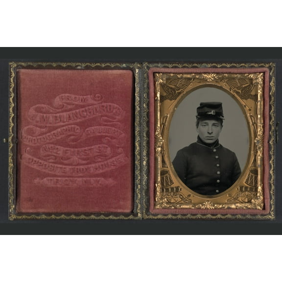 Print: Unidentified Soldier In Union Uniform And Kepi, circa 1861