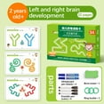 thumbnail image 5 of LSLJS Pen Control Training Book Kindergarten Rewritable Paper Funny Children's Early Education Entry Basic Practice Calligraphy Pen Practice Card 2Ml, 5 of 5