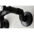 thumbnail image 3 of Kingston Brass KS116MB - Grifo para baño con montaje en pared central ajustable, color negro mate, 3 of 8