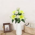 thumbnail image 6 of BinKFF Fake Lillies Artificial Flowers Real Touch PU Faux Flowers Lily Stems for Wedding Spring Bouquet Floral Arrangement Home Office Party Decorations for Mother's Day, 6 of 8