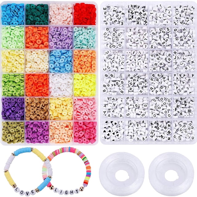 de polimérica de 6 mm, colgante suelto, anillos para pulseras de bricoje, tobilleras, brazaletes, joyería, pendien 7202 piezas Gloria Cuentas dispersas
