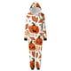 thumbnail image 2 of Family Halloween Pjs Matching Sets Halloween Print Long Sleeve Zippered One Piece Pajama Hooded Jumpsuit Winter Halloween Pjs Family Set, 2 of 4