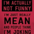 thumbnail image 3 of CafePress - I'm Not Actually Not Funny Actually Mean T Shirt - Men's Classic Graphic Cotton T-Shirt, 3 of 4
