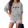thumbnail image 2 of Sudaderas de Cuello Redondo de Navidad Para Mujer Top Suelto de Manga Larga Con Estampado de Moda Odeerbi  ODB210019, 2 of 4