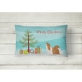 thumbnail image 2 of Caroline's Treasures BB2964PW1216 Shih Tzu Merry Christmas Tree Canvas Fabric Decorative Pillow, 12H x16W, multicolor, 2 of 3