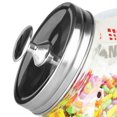 thumbnail image 2 of Medium 57.48 oz. Round Glass Medium Candy Storage Jar with Stainless Steel Top, Clear, 2 of 3