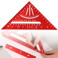 thumbnail image 2 of Samsung Galaxy Ring Sizing Kit Carpenter's Triangle Ruler Aluminum Alloy Carpenter's Special Square Ruler 7inch British/Metric 90 Angle Ruler, 2 of 9