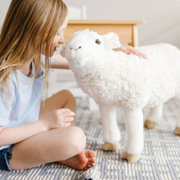 Melissa Doug Giant Sheep Lifelike Stuffed Animal nearly 2 feet tall
