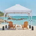 thumbnail image 2 of Yaheetech 6.6x6.6 Ft Instant Pop Up Canopy with Roller Bag & Sandbags, White, 2 of 7
