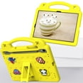 thumbnail image 4 of SaniMore Kids Case for Samsung Galaxy Tab S9 11" 2023 SM-X710/X716B/X718U and for Galaxy Tab S8 2022 / S7 2020, EVA Shockproof Rotate Handle Folding Stand Cute Bear Cover for Boys Girls,Yellow, 4 of 10