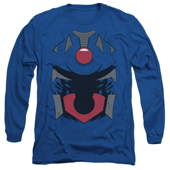 JLA Justice League Darkseid Costume Long Sleeve Adult 18/1 T-Shirt  Royal Blue