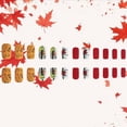 thumbnail image 3 of Stick on Nails AROVFAM Maple Leaf Fall Leaf, 24 unidades, para mujer, 3 of 6