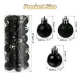 thumbnail image 2 of 24Pcs 1.1" Bolas de Navidad Adornos Conjunto de Bolas Colgantes para Árbol de Navidad Decoración Navideña (Negro), 2 of 7