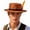 Orange, variant on Oktoberfest Bavarian Flat Top Hat , Wide Brim Irish Hat, Unisex German Festival Stage Party Cosplay Fedora Hat Orange F