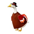 thumbnail image 2 of AZXY Thanksgiving Turkey‑Themed Porch Goose Outfit, 23" Goose Clothes Dress Set, Goose Clothing & Goose Cloth for Cement Plastic Porch Goose Statue, Fall Harvest Outdoor Decor for Yard Lawn Garden, 2 of 7